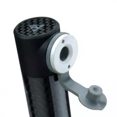 Topeak Minipumpe Micro Rocket Carbon Blau – Bild 2